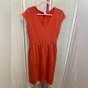 NWOT Smash + Tess Vibrant Orange Coralish Jumpsuit